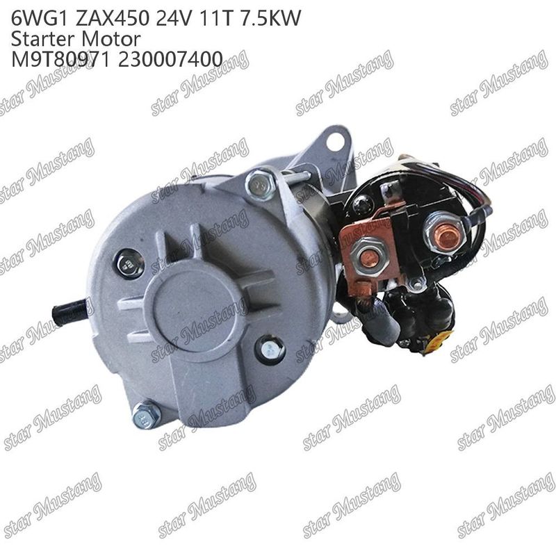 6WG1 ZAX450 Động cơ khởi động động cơ 24V 11T 7.5KW DI loại M9T80971 230007400 Đối với phụ tùng động cơ ISUZU