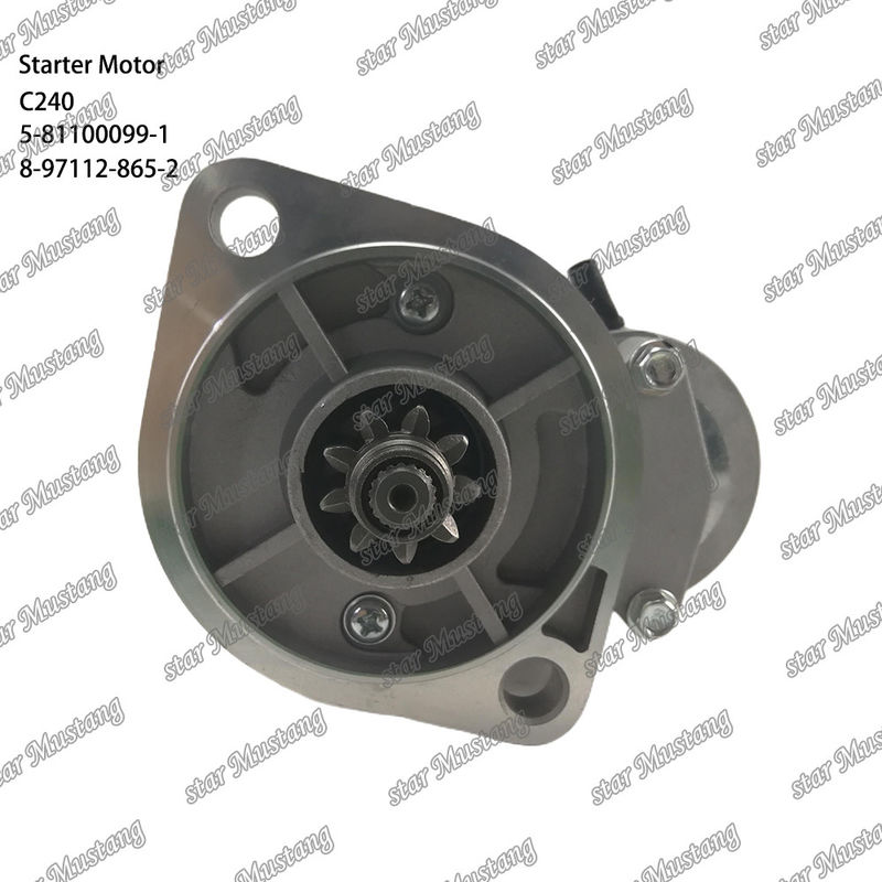 C240 Động cơ khởi động động cơ 9T 12V 5-81100099-1 8-97112-865-2 Cho bộ phận phụ tùng động cơ ISUZU