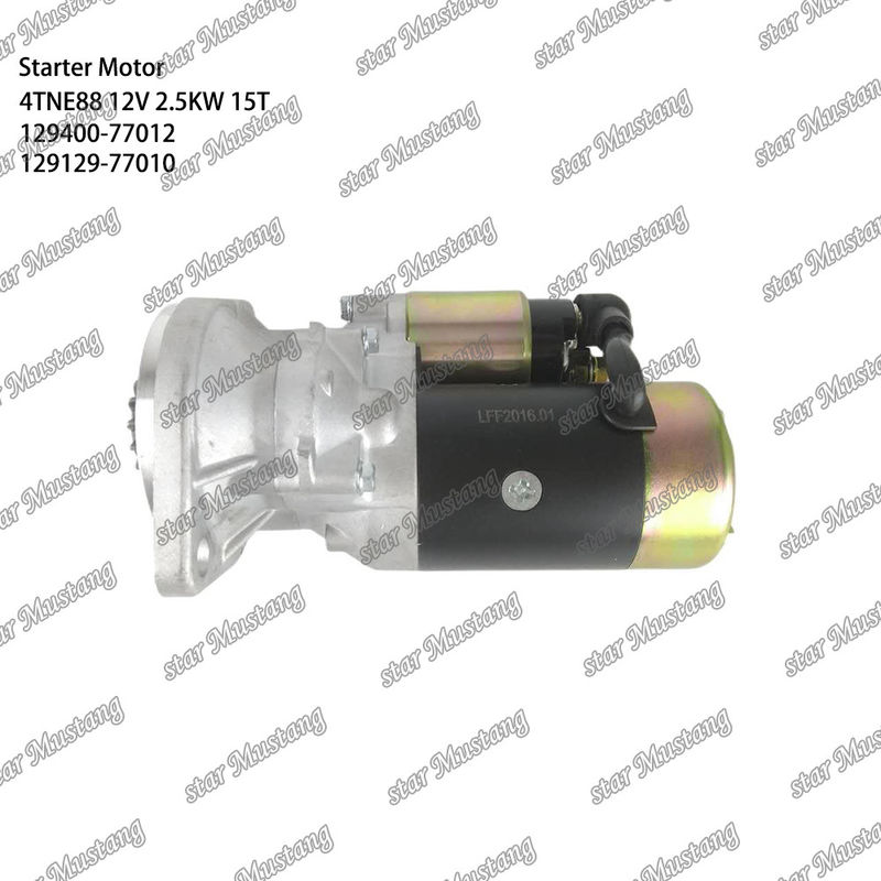 4TNE88 Động cơ Động cơ khởi động 12V 2.5KW 15T 129400-77012 129129-77010 Cho phụ tùng động cơ YANMAR