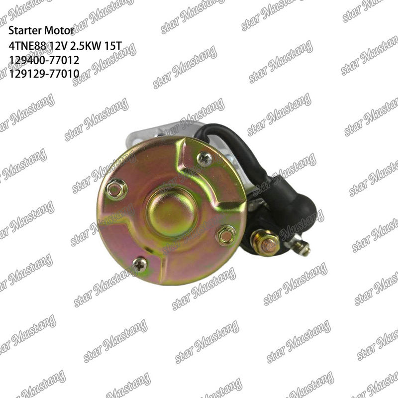 4TNE88 Động cơ Động cơ khởi động 12V 2.5KW 15T 129400-77012 129129-77010 Cho phụ tùng động cơ YANMAR