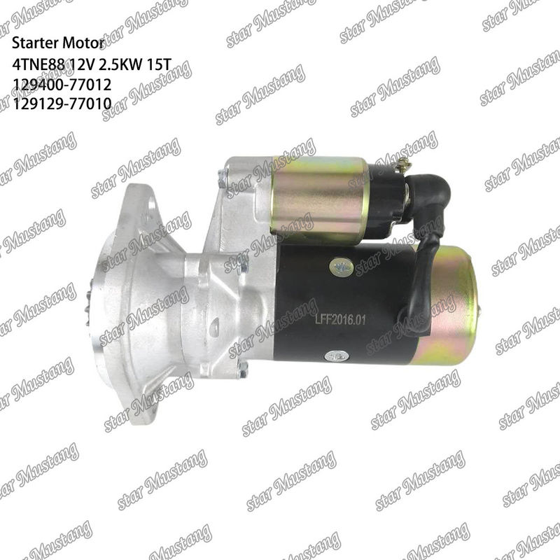 4TNE88 Động cơ Động cơ khởi động 12V 2.5KW 15T 129400-77012 129129-77010 Cho phụ tùng động cơ YANMAR