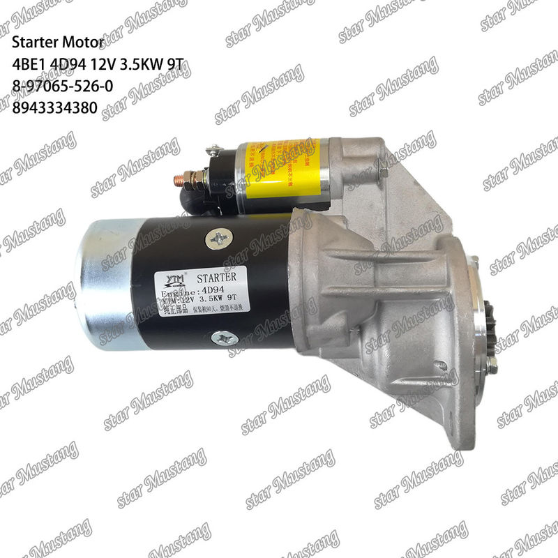 Động cơ khởi động 4BE1 4D94 12V 9T 8-97065-526-0 8943334380 Thích hợp cho Các bộ phận động cơ Komatsu