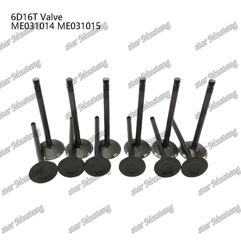 Ventil cấu trúc tích hợp 6D16T IN ME031014 EX ME031015 Động cơ diesel Phần gốc với hỗ trợ trực tuyến Sau