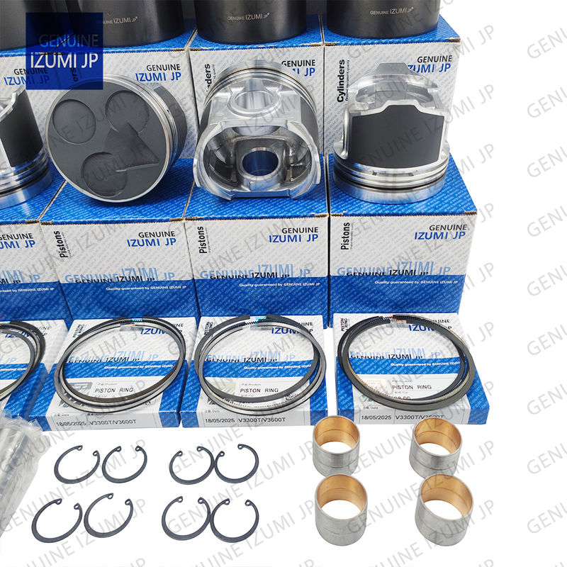 V3600T Cylinder Liner Kit Piston 1J510-21113 Đối với các bộ phận sửa chữa động cơ diesel Kubota