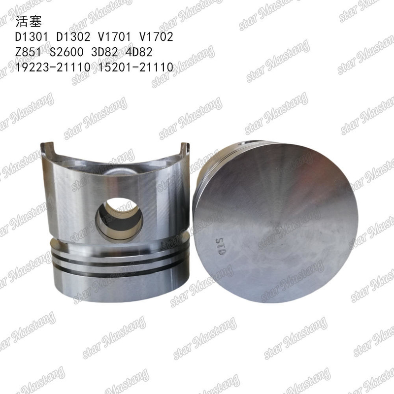 Piston D1301 D1302 V1701 V1702 Z851 S2600 3D82 4D82 19223-21110 15201-21110 Phù hợp cho Phụ tùng Động cơ KUBOTA