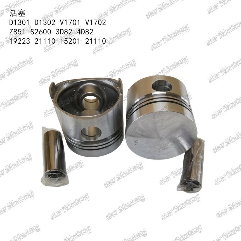 Piston D1301 D1302 V1701 V1702 Z851 S2600 3D82 4D82 19223-21110 15201-21110 Phù hợp cho Phụ tùng Động cơ KUBOTA