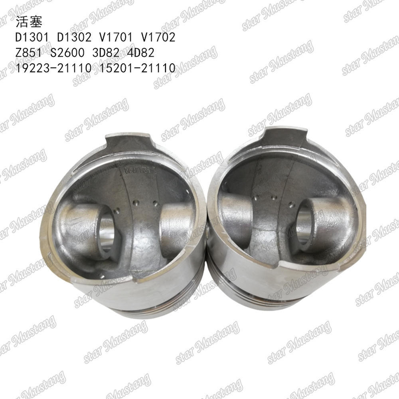 Piston D1301 D1302 V1701 V1702 Z851 S2600 3D82 4D82 19223-21110 15201-21110 Phù hợp cho Phụ tùng Động cơ KUBOTA